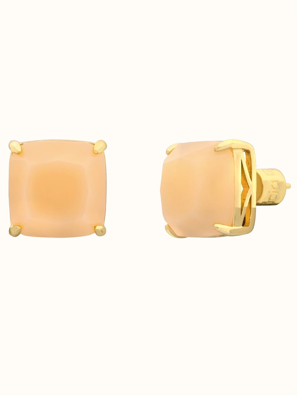 Alicia Bonnie Gold-Plated Peach Sugar Cube Square Stud Earrings
NWT